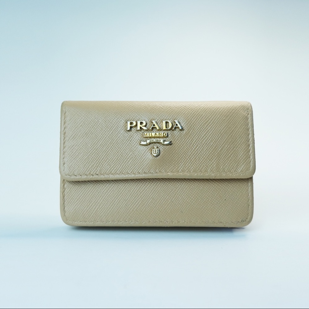 PRADA SAFFIANO LEATHER CARD HOLDER